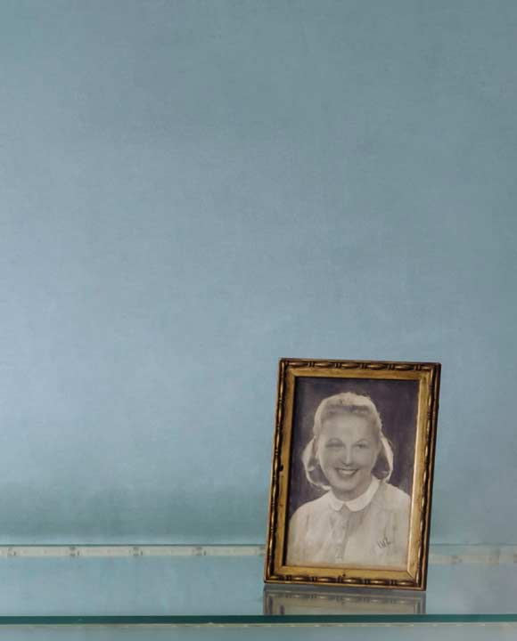 Detalle del mostrador de Tartaytantas con una foto de Mamá Amelia